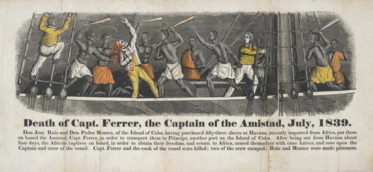 Morte do capitão Ferrer, o capitão do Amistad, julho de 1839