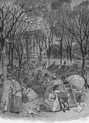 Lenox, Massachusetts, de "coleções históricas de Massachusetts", John Warner Barber, gravada por SE Brown, 1839