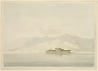 Isola Madre, Lago Maggiore, c.1781 (wc sobre grafite sobre papel)