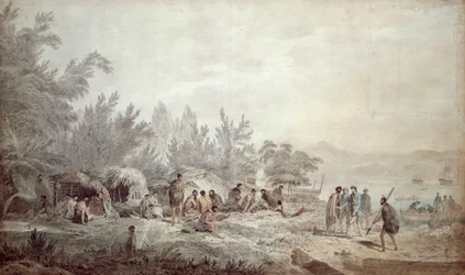 Capitão Cook em Ship Cove, Queen Charlotte Sound