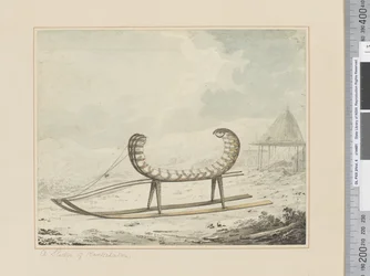 F.40 A Sledge of Kamtschatka, c.1783-84 (aguarela)