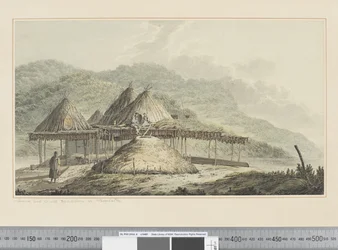 F.42 Habitações de Verão e Inverno em Kamschatka, c.1783-84 (aguarela)