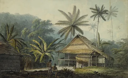 Vista na ilha de Crakatoa,