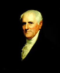 Retrato de Egbert Benson após uma pintura de Gilbert Stuart (1755-1828), c.1820 (óleo sobre tela)
