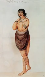 Mulher indiana (lito de cor)