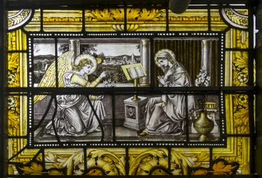 Oxford, Trinity College, James Powell e Filhos, John William Brown (1842-1928), A Anunciação, 1885