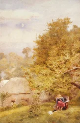 1914 na Inglaterra (aguarela sobre papel)