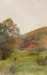 The Quantock Hills, c.1870 (aguarela sobre papel)