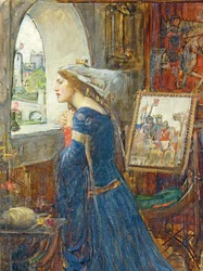 Fair Rosamund, c.1916 (óleo sobre tela) (pormenor de 239421)