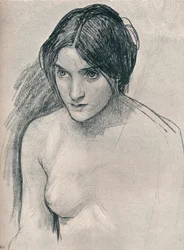Estudo para a pintura Hilas e as ninfas, c. 1896