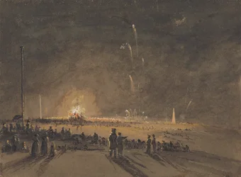 Um espectáculo de fogo-de-artifício