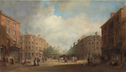 Um esquema proposto para uma nova rua, Newcastle, 1831