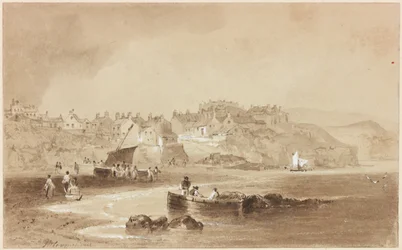 Robin Hoods Bay (bodycolour)