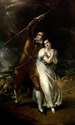 Celadon e Amelia em uma tempestade, 1840-49