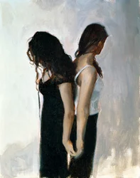 De volta para trás (óleo sobre tela)