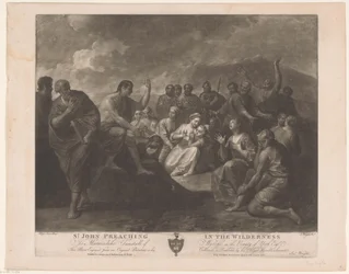 Prediking van Johannes de Doper St. John Preaching in the Wilderness (título no objeto)