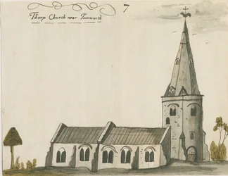 Igreja de Thorpe Constantine: pintura em aquarela, nd [c 1784]