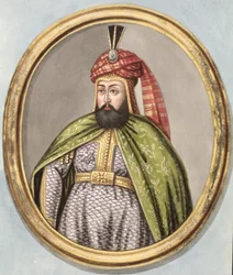 Amurath (Murad) IV (1612-40) Sultão de 1623 a 1640, da série «Uma série de retratos dos imperadores da Turquia»