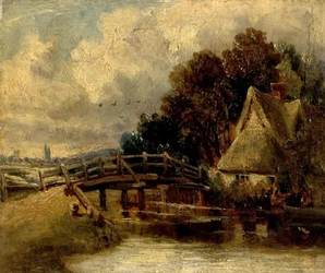 No Stour perto de East Bergholt, Suffolk