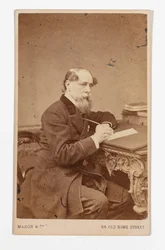 Carte-de-visite de Charles Dickens, de John & Charles Watkins