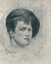 Um auto-retrato de John da Costa, c1895