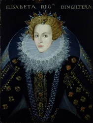 Retrato da Rainha Isabel I (1533-1603) (óleo sobre tela)