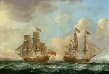 O peregrino em duas posições na costa, 1766
