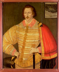 Retrato de um cavalheiro, pensado para ser o navegador inglês Thomas Cavendish