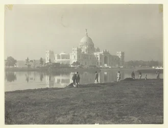 Victoria Memorial em Calcutá, ca. década de 1910.