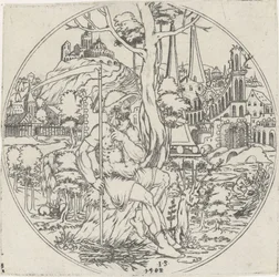 Saturno Bottoms of Bowls: Landscapes with Bible and Mythological Representations (título da série)