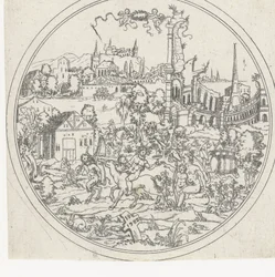 Silenus
Fundos de taças: paisagens com representações bíblicas e mitológicas (título da série)