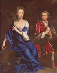 Lady Catherine e o honorável Robert Herbert, c.1709-10