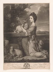 Portret de Mary Leslie The Right Honorable Lady Mary Leslie (título no objeto)