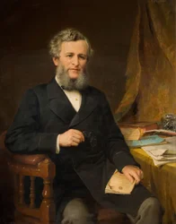 Retrato de The Rt. Hon. Jesse Collings 1831-1920, 1881.