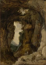 Paisagem com Gruta e um Cavaleiro