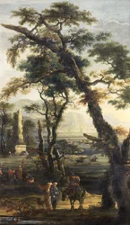 Paisagem com pedintes