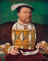 Retrato de Henrique VIII Palácio de Hampton Court, c1530, 1903