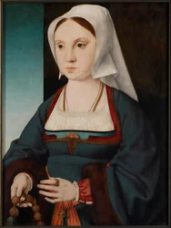 Retrato de uma jovem com um rosário, 1514-1519.