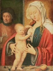 A Sagrada Família (óleo sobre tela transferido do painel)