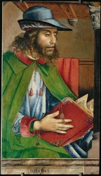 Sólon, legislador de Atenas De uma série de 28 retratos, pintados por volta de 1475 para o studiolo de Federigo de Montefeltre ...
