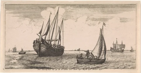 Amarração do barco de correio Postal (título da série)