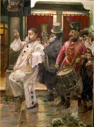 Carnaval em Sevilha, século XIX (pintura a óleo)