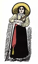 A Revolução Mexicana (1910-1920): Soldado feminino mexicano. Xilografia de Jose Guadalupe Posada (1852-1913).