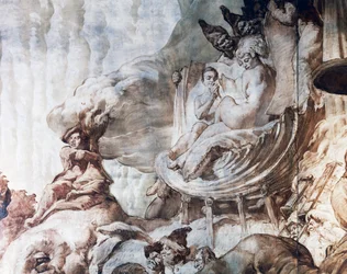 Decoração do salão de baile do Hotel Wandel em Paris, século XX (fresco)