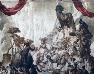 Decoração do salão de baile do Hotel Wandel em Paris, século XX (fresco)