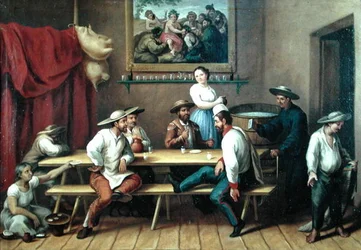 Interior de uma pousada