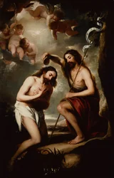 O Batismo de Cristo (óleo sobre tela)