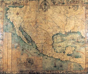 Mapa da Nova Espanha (América do Norte)