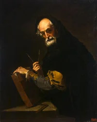 Filósofo com um livro, uma bússola e goniômetro, 1630
