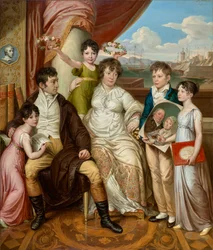 A família do atacadista Johann Christian Edler von Bruchmann